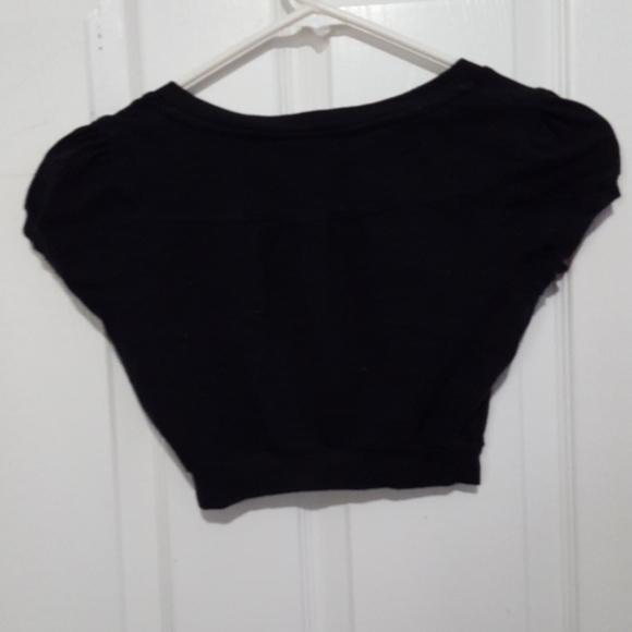 (3 FOR $20)Garage cropped short sleeve cover up - Picture 3 of 3